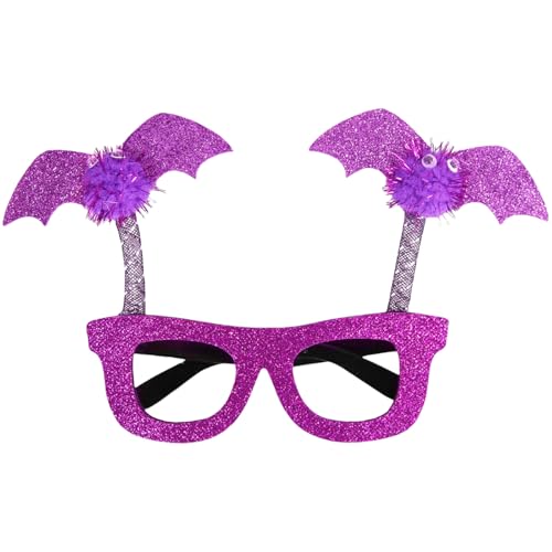 Ksikdeg Fledermausflügel Halloween Brille Spoof Brille Cosplay Party Kostüm Brillenrahmen Erwachsene Kind Festival Brillen von Ksikdeg