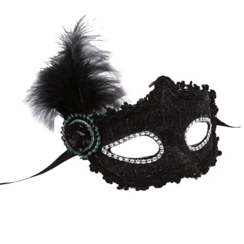 Ksikdeg Halbgesichts-Spitze für Maskerade, Abschlussball, Halloween, Party, Cosplay, Foto von Ksikdeg