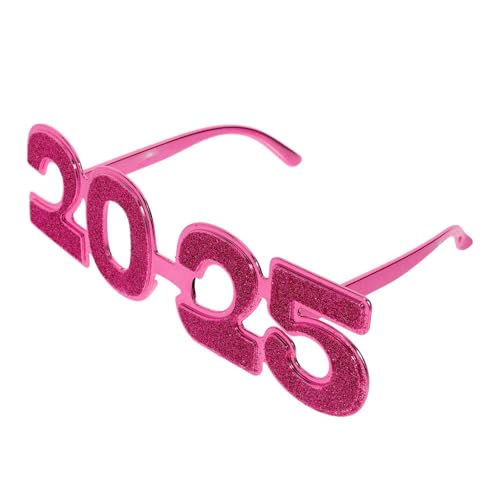 Ksikdeg Neujahrsbrille, ausgefallene Neujahrsparty-Brille, lustige Sonnenbrille, Brillen-Dekorationen für Neujahrsparty, mehrfarbig von Ksikdeg