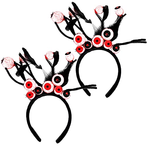 Ksopsdey 2STK Halloween hair band Hexenhut Haarreif Set Halloween Hexe Stirnband Haarschmuck Kinder Damen Kopfbedeckung Karneval Fasching Walpurgisnacht Halloweendekoration von Ksopsdey