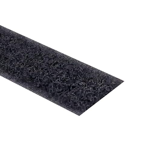 Kstar Klettband selbstklebend extra Stark, Hakenband oder Flauschband, Farbe, Breite, Länge wählbar, Klettverschluss selbstklebend (Flauschband, schwarz, 100 mm x 6 m) von Kstar