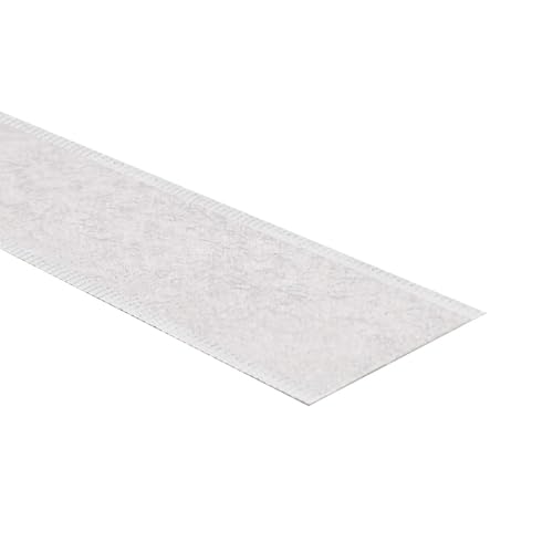 Kstar Klettband selbstklebend extra Stark, Hakenband oder Flauschband, Farbe, Breite, Länge wählbar, Klettverschluss selbstklebend (Flauschband, weiß, 100 mm x 6 m) von Kstar