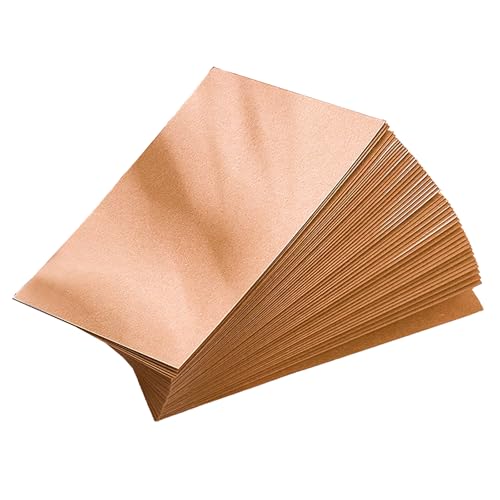 Ksvaye 100 Stück A6 Kraftpapier Karten Braunes Papier 10.5 x 14.8 cm Naturpapier Kraftkarton zum Selbstgestalten für DIY Graffiti Nachricht Leere Grußkarte (Braun) von Ksvaye