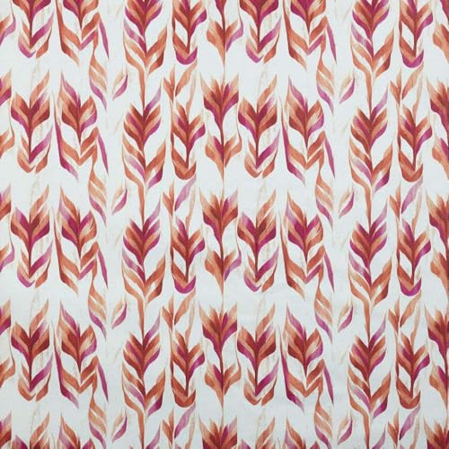 Kt KILOtela - Bedruckter Leinenstoff, Dekoration, Polster, Kissen, Tagesdecken, Taschen, 100 cm Länge x 280 cm Breite, Lerche, geometrisch, Fischgrätenmuster, Rosa, 1 Meter Kt KILOtela - Bedruckter Leinenstoff, Dekoration, Polster, Kissen, Tagesdecken, Taschen, 100 cm Länge x 280 cm Breite, Lerche, geometrisch, Fischgrätenmuster, Rosa, 1 Meter von Kt KILOtela