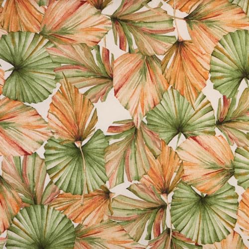 Kt KILOtela - Bedruckter Leinenstoff, Dekoration, Tapisserie, Kissen, Vorhänge, Tischdecken, 100 cm Länge x 280 cm Breite, tropische Botanik, Orlando, Grün, Orange – 1 Meter Kt KILOtela - Bedruckter Leinenstoff, Dekoration, Tapisserie, Kissen, Vorhänge, Tischdecken, 100 cm Länge x 280 cm Breite, tropische Botanik, Orlando, Grün, Orange – 1 Meter von Kt KILOtela