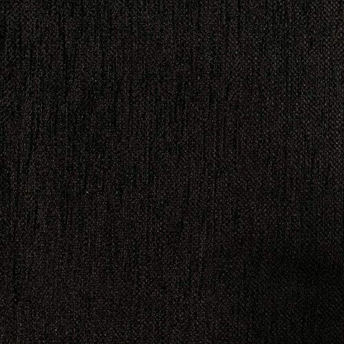 Kt KILOtela - Dekostoff, Polsterstoff, Möbel Bezugsstoff, Doppelseitiges Chenille, Polsterung für Stühle, Sofas, Möbel, 100 cm Länge x 280 cm Breite, Schwarz von Kt KILOtela