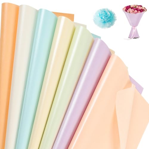 Seidenpapier Set, 140 Blatt 30x20cm Metallic Seidenpapier für Geschenktüten und Verpackungen, Glitzerndes Geschenkpapier Verpackungsmaterial für Pompons, Papierblumen, Tischdekoration, Basteln von Kulamo