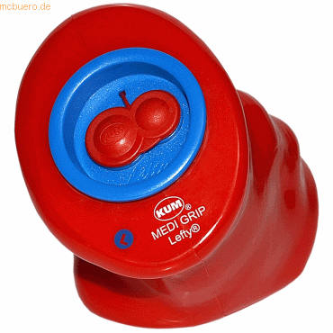 6 x Kum Doppelspitzdose Medi Grip M2 rot/blau Linkshänder von Kum