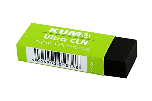 KUM 509.06.11 - Synthetik Radiergummi Ultra CLN BB, groß, schwarz, 1 Stück von Kum