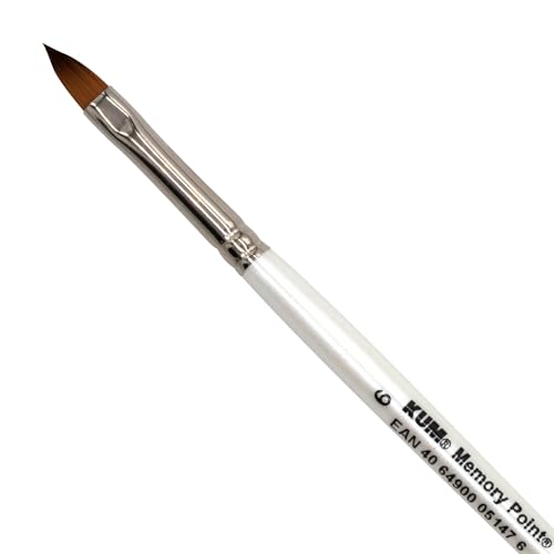 KUM 514.00.11 - Memory Point Brushes CT, MemTip Pin CT 6", Katzenzungenform, 1 Stück von Kum