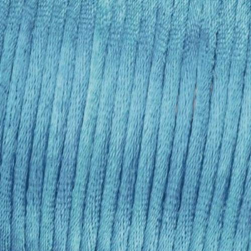 Kumihimo 1 mm x 6 m Satin Weave Kordel, hellblau von Kumihimo