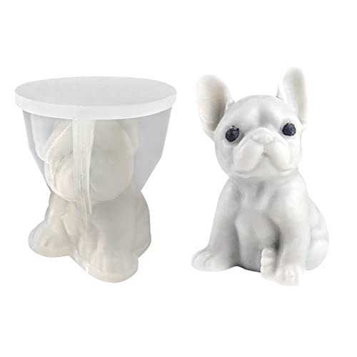 3D Hunde Silikon Kerzenform kreative Haustierharz Form Epoxidharz Gießform Welpen Ton Form DIY Silikonform für Handwerk Seife Heimdekoration von Kunyeah