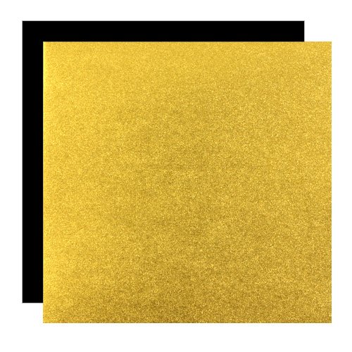 Origami-Papier Premium Double Color 12 cm Metallic-Paper gold-schwarz, 10 Blatt von Kurasawa