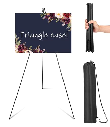 Künstler Staffelei Stand,160cm Verstellbares Stativ Tisch Kunst Leinwand Malerei Display,Tragbar faltbar,Staffelei Ständer für Hochzeitsschild,Poster, Malerei,Schwarz von Kureny