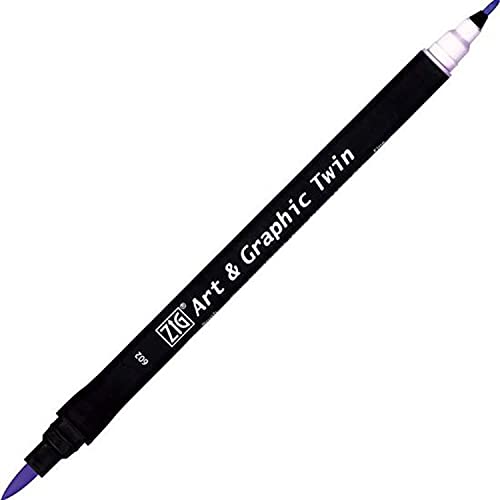 Kuretake ZIG Art and Graphic Twin Tip-Marker, 085/Warm Grey, 7 von Kuretake