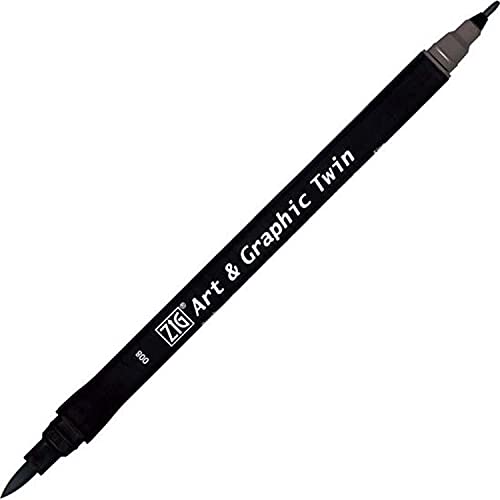 Kuretake ZIG Art and Graphic Twin Tip-Marker 005 grau von Kuretake