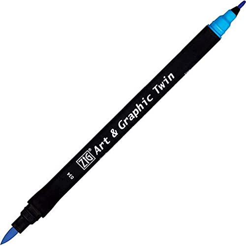 Kuretake ZIG Art and Graphic Twin Tip-Marker 034 hellblau von Kuretake