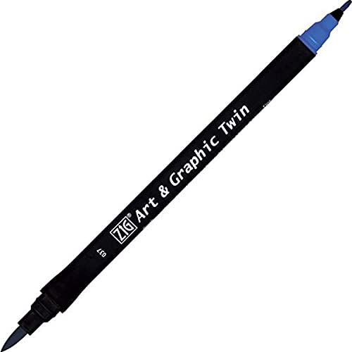 Kuretake ZIG Art and Graphic Twin Tip-Marker 037 Persian Blue von Kuretake