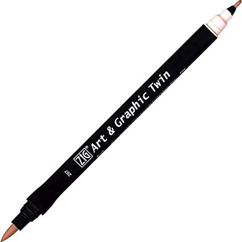 Kuretake ZIG Art and Graphic Twin Tip-Marker 207 Pale Flesh von Kuretake