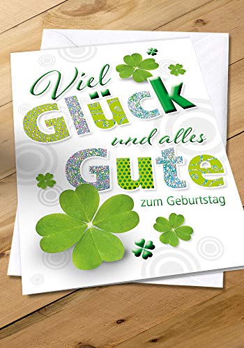 KE - XXL A4 Geburtstagskarte, Hochwertige Klappkarten mit Umschlag, Ohne Innentext, Verpackt in Schutzfolie - Geschenk für jeden Anlass - Motiv am Ende von Kurt Eulzer