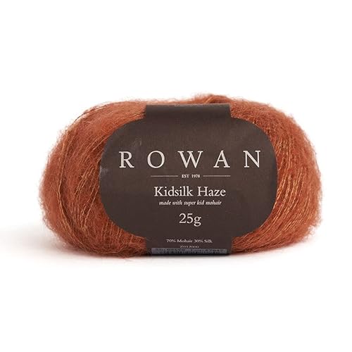 Rowan Kidsilk Haze, Lacegarn braun, Seide Superkid Mohair, feine Wolle zum stricken und häkeln | 70% Mohair 30% Seide (732 caramel) von Kurtenbach