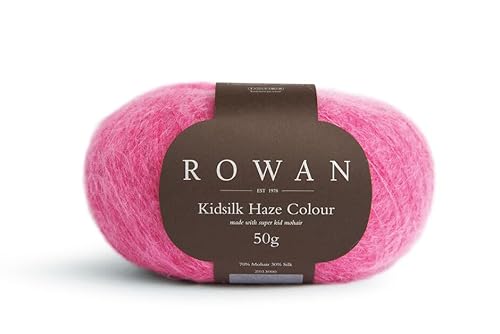 Rowan Kidsilk Haze Colour, Lacegarn Farbverlauf pink, Seide Superkid Mohair, feine Wolle zum stricken und häkeln, 50g | 70% Mohair 30% Seide (07 lily) von Kurtenbach