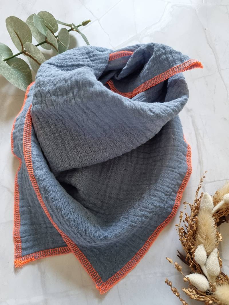 Cotton Baby Scarf Musselin Bandana | Gender-Neutral Soft & Washable Newborn Ideal Gift 43x45cm von Kuschelschals