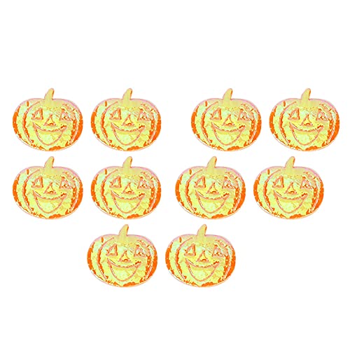 500 Stück Halloween-Aufnäher, Vliesstoff, Festival-Deko-Aufnäher, Streich-Konfetti-Zubehör, Halloween-Aufnäher, Streich-Aufnäher, Halloween-Ornament, Halloween-Zubehör, (1.7cm pumpkin) von Kuuleyn