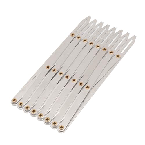 Kuuleyn Aluminium-Nählehre, erweiterbare Nählehre, Aluminium, 8 Köpfe, Knopfführung, gleichmäßiger Raumteiler, Nähwerkzeug (Sewing Gauge Only) von Kuuleyn