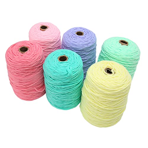 Kuuleyn Tufting-Garn, Baumwoll-Polyester-Mischung, acht Anteile, 437-Yard-Rollen, lichtbeständig, schrumpffest, Teppich-Strickgarn, Teppichgarn zum Weben für Heimdekoration, von Kuuleyn