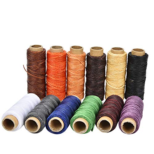 Leather Sewing Waxed Thread 12 Colors Leather Sewing Thread Hand Stitching Thread Leather Crafts Sewing Thread Hand Stitching Waxed Thread for Leather DIY Project von Kuuleyn