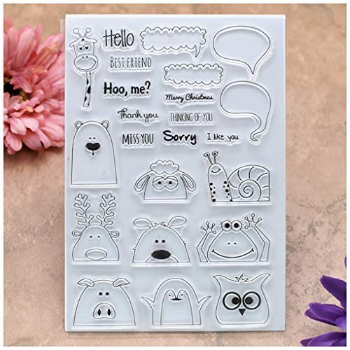 Kwan Crafts Hello Best Friend Miss You Merry Christmas-Stempel für Grußkarten und Scrapbooking von Kwan Crafts