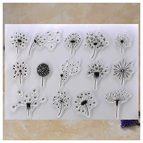 Kwan Crafts Pusteblume Transparente Stempel zum Basteln von Karten, Dekoration und DIY Scrapbooking von Kwan Crafts