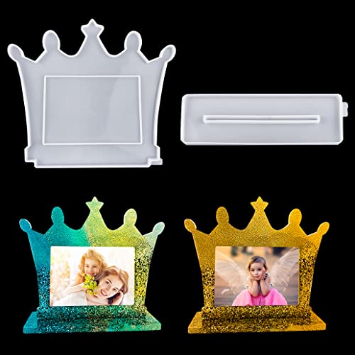 KyeeaDIY Fotorahmen Harzformen DIY Personalisierte Bilderrahmen mit Ständerhalter Epoxidharz Silikonform Kuchen Bordüre Dekoration Formen für Fondant Harz Handwerk Geschenk von KyeeaDIY