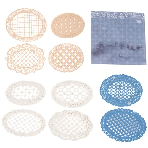 Kytxqikd 10 Stück Vintage-Scrapbooking-Papierspitze für Dekoratives Papier Zur Kartenherstellung, DIY, Basteln, Album, Planer, Verzierungen, Ca. 55 Mm–100 mm E von Kytxqikd