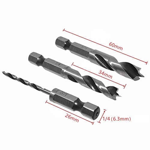 Kznifmk 12-Teiliges HSS-Gewindebohrer-Set mit Metrischen Sechskantbohrern zum Bohren, Gewindeschneiden und Schneiden Von Weichem Metall von Kznifmk