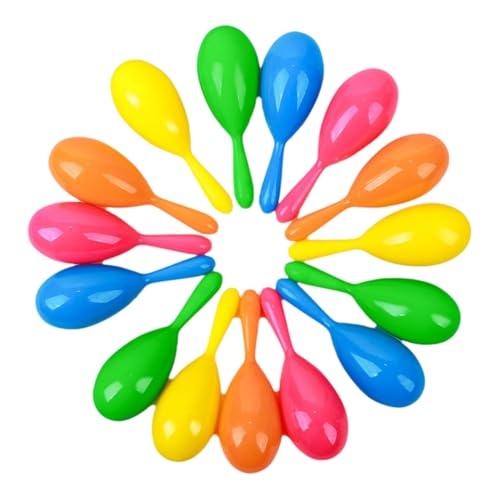 Kznifmk 25 Stück Maracas für Kinder, Maracas Mini Maracas Spielzeug Krachmacher Musikinstrumente für Kleinkinder Partygeschenke von Kznifmk