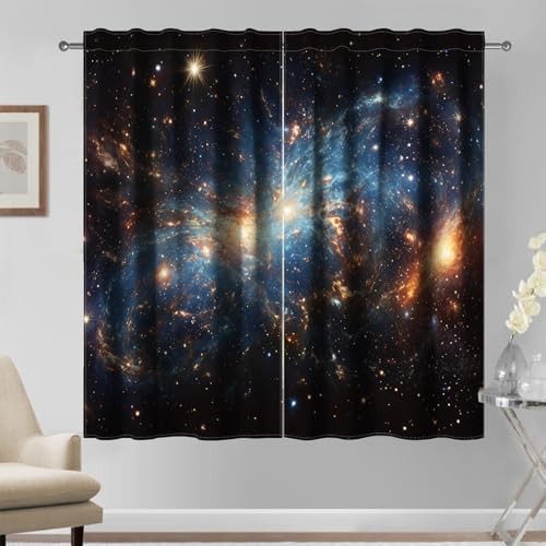 Kzzfqxb 117×138cm Raum vorhänge Set von 2 Paneelen, Weites Universum Außenraum Galaxie Nebel Gedruckte Fenster vorhänge für Jungen Mädchen Kinder, Schlafzimmer Wohnzimmer Drape Fenster vorhänge Kzzfqxb 117×138cm Raum vorhänge Set von 2 Paneelen, Weites Universum Außenraum Galaxie Nebel Gedruckte Fenster vorhänge für Jungen Mädchen Kinder, Schlafzimmer Wohnzimmer Drape Fenster vorhänge von Kzzfqxb