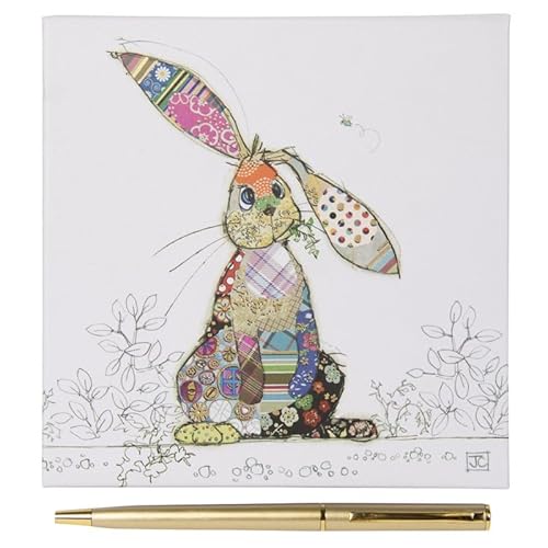 L & P Home & Gifts Lesser & Pavey Funky Art Notizblock | Künstlerischer quadratischer Notizblock für Büro, Zuhause oder Schulen | Binky Bunny Notizblock mit schönen Designs – Bug Art von L & P Home & Gifts