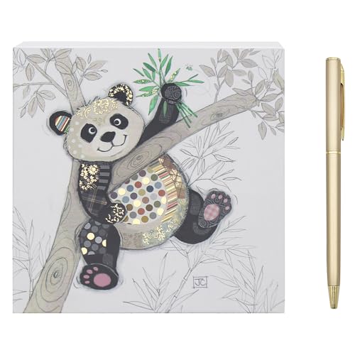 L & P Home & Gifts Po Zi Panda Notizblock | entworfen von Bug Art | künstlerischer quadratischer Notizblock für Büro, Zuhause oder Schulen | Murphy Mutt Notizblock mit schönen Designs von L & P Home & Gifts