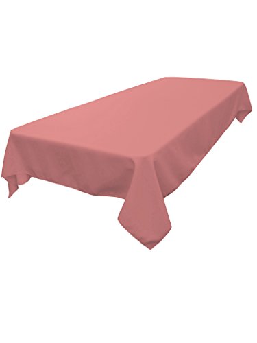 LA Linen Tischdecke, Polyester-Popeline, rechteckig, 152,4 x 228,6 cm, Dusty Rose, 152,4 x 228,9 cm von LA Linen