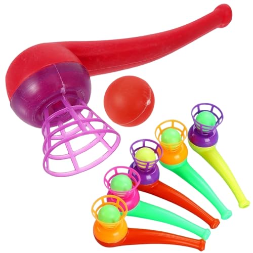 LAANCOO Spaß beim Atmen Ball, 20 Prozent schwimmendes Ballspielzeug für Kinder, kreative Plastik -Pipes für Jungen Mädchen, farbenfroh, 9x4,5 cm von LAANCOO