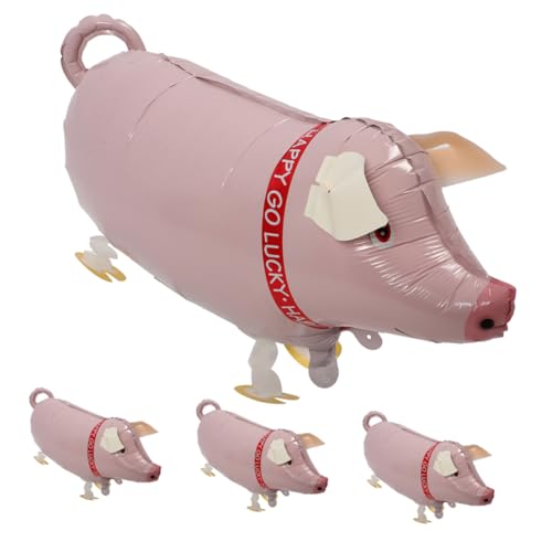 4 Stück Piggy-Aluminiumfolienballon aufblasbares Luftballons für Geburtstagsfeiern geburtstagsdekoration geburtstagsballons Ballons für Ballontiere Bauernhof Ballon LABRIMP von LABRIMP