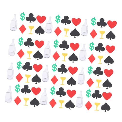 LABRIMP 1 Pack Creative Poker Thema Konfetti Vegas Thema Konfetti Party Dekoration von LABRIMP