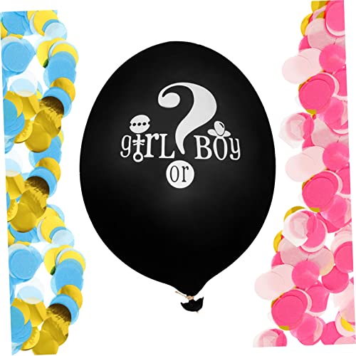 LABRIMP Luftballons Party Luftballons 1 Set Geschlecht Enthüllung Ballons Junge Oder Ädchen Latex Ballons Für Feier Mit Konfetti Rundballons Für Gender Reveal Party Dekorationen von LABRIMP