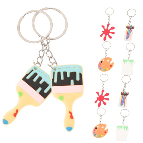 LABRIMP 10st Diy Schöne Anhänger Charms Schlüsselanhänger Schlüsselbund Schlüsselringe Ornament Dekor Künstler Künstlerschlüsselhalter Anhängeranhänger Silikon-pvc von LABRIMP