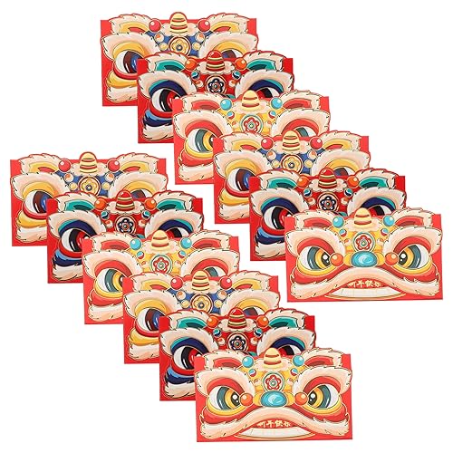 LABRIMP 12St rotes Paket chinese new year chinesisch neujahr roter Papierumschlag lunar neujahr rote pakete briefumschläge chinesischer roter umschlag zum neuen jahr glückliche Geldbeutel von LABRIMP