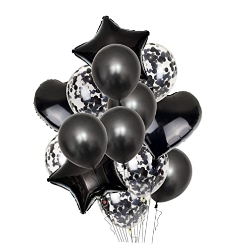 LABRIMP Aluminiumfolie-Ballon-Set 14-teilig Deko-Set Herz- und Pentagramm-Formen 18-teilig 12-teilig Party-Dekorationen für Zusammenkünfte von LABRIMP