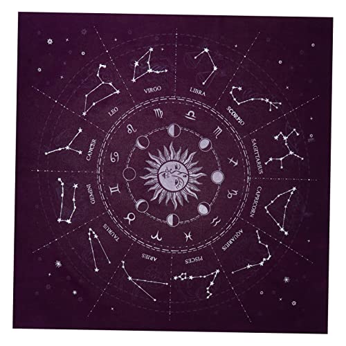 LABRIMP 1pc Altar Tarot Tischdecke Astrologie Tuch Für Wahrsagerei Party 12 Konstellationen Tarot Tisch Abdeckung von LABRIMP