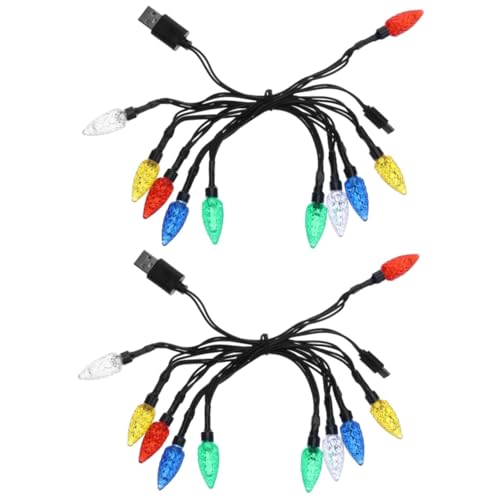 LABRIMP 2 Stk Ladekabel Für Lichterketten Geführte Weihnachtsbeleuchtung Mini Lichterkette Weihnachtslicht Handy Ladegerät Ladekabel Typ c Led-lichtladegerät Usb-ladekabel Plastik von LABRIMP